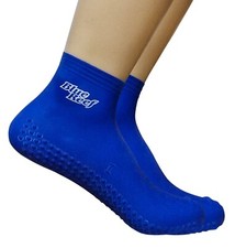 BLUE REEF Latex Swimming Swim Hygiene Protective Aqua Verruca Pool Socks Blue