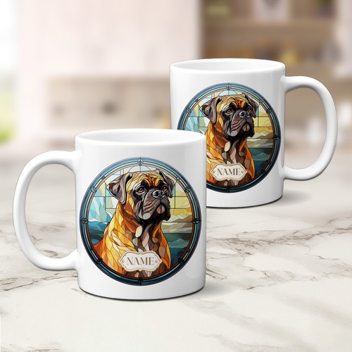 Personalised bullmastiff dog - personalised,