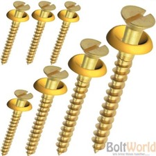 6g 8g 10g BRASS SLOTTED FLAT