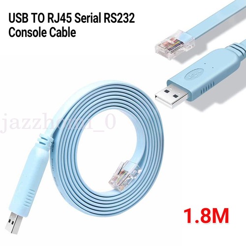 Blue usb rj45 serial - 1.8m,