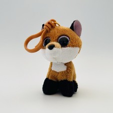 Ty Beanie Boo 2015 Slick The Fox Keyring Key Bag Charm Clip Soft Toy 3.5”