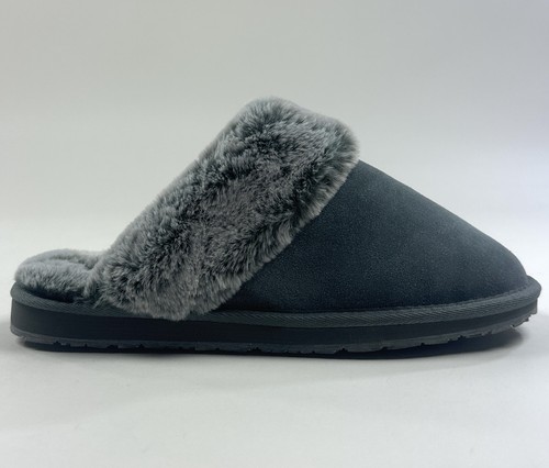 Clarks suede scuff - gray, womens