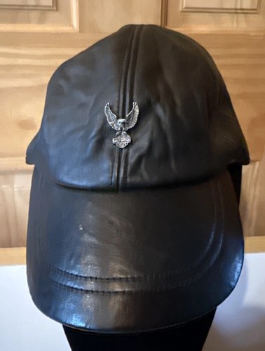 Old biker hat faux - biker, leather