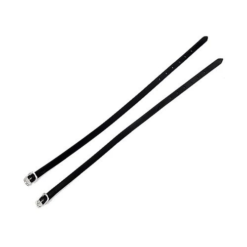 Leather spur straps - spur, black