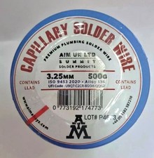 Capillary Lead Solder Wire 3.25mm 500g | AIM UK Ltd