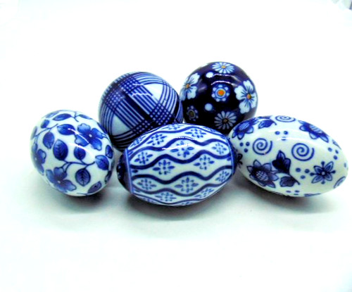 Ceramic porcelain eggs balls - ceramic,