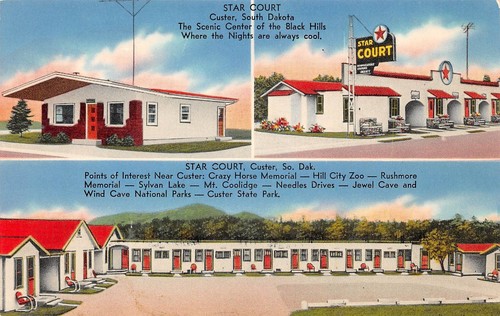 Star court motel custer - custer,, south