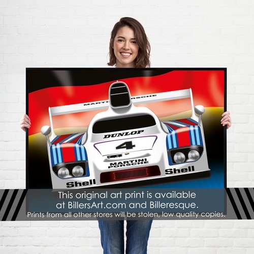 Porsche 936 poster le mans - porsche,