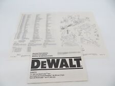 DeWALT Tool Instruction Manual