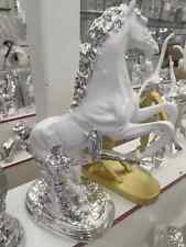 New White/Silver Horse Resin