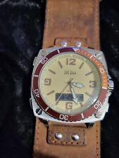 Gents Genuine Large Rare Fat Face Ana-digi Watch very good working order 