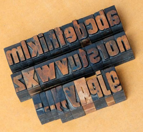 Alphabet letterpress - alphabet,