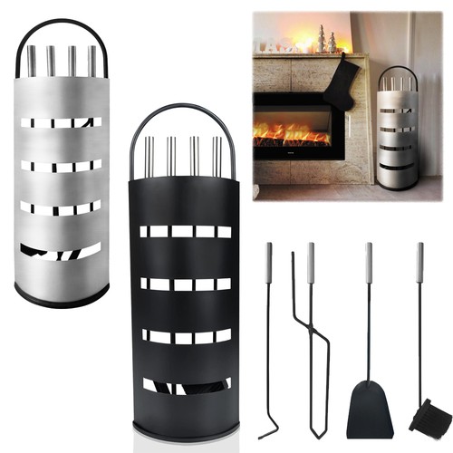 Piece fireplace tool set - fireplace,