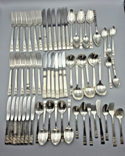 62pc Silver Plated Cutlery Set