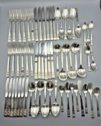 62pc silver plated cutlery - cutlery, set