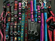 HEM AND BOO, PUPPY / DOG & CO NYLON COLLAR or LEAD or HARNESS -NUTS ABOUT MUTTS