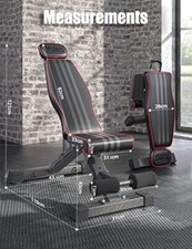 Adjustable Weight Bench Gym Fitness Foldable Incline Decline For Home Workout