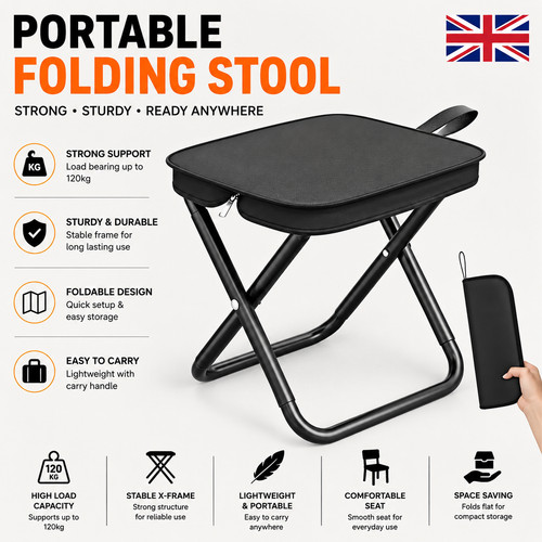 Portable folding stool - portable, chair