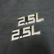 2x Black Silver 2.5L Chrome