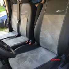 Tailored Leather & Alicante PASSENGER' Seat Covers VW TRANSPORTER T4 1989 - 2003