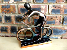 Vintage Metal Bicycle Ornament Decorative Statue Figure Collector Trophy