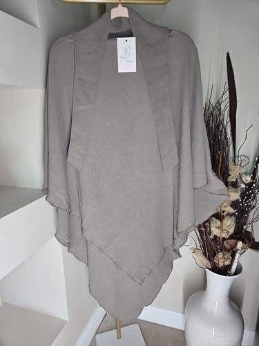 New khimar crepe taupe prayer - new,
