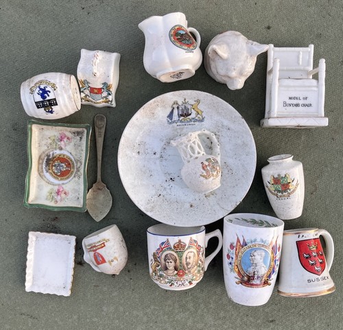 Vintage crested china job lot - vintage,