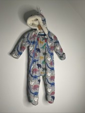 Mini Boden grey dinosaur print