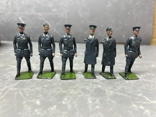 Britains Ltd RAF Officers & Airmen – Lead Figures x6 Vintage 30s Toy Soldiers