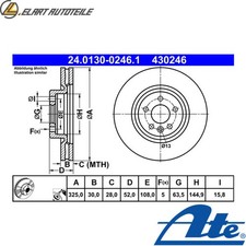 2x BRAKE DISCS 24.0130-0246.1
