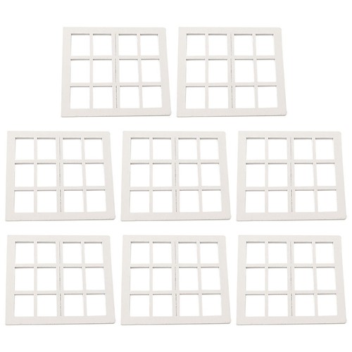 Pcs miniature wooden window - 8,