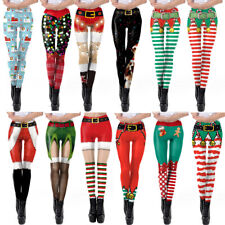 Women Girls Christmas Leggings