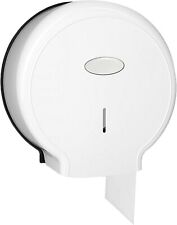 Jumbo ABS Wall Mounted Toilet Paper Roll Dispenser (27x28x12cm) - White