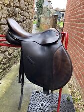 Brown Albion Legend gp saddle. 17” Medium width