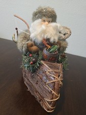 Rustic woodsman santa canoe - woodsman,