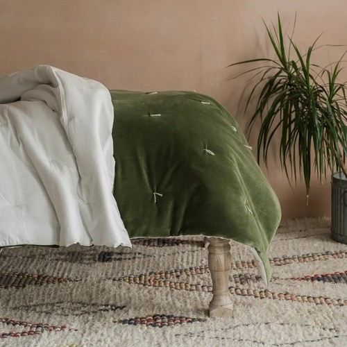 Graham and green pebble velvet - graham,