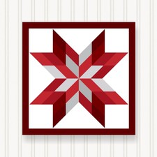 Barn Quilt Square, 8 Sizes, Outdoor & Indoor Wall Art, Home Decor, BQ087-01