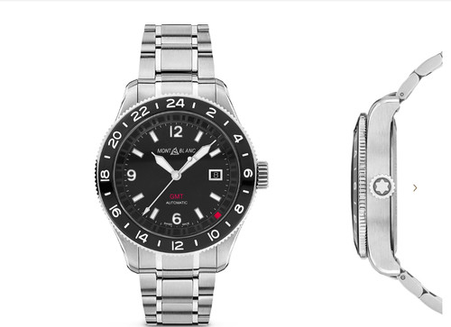Montblanc 1858 black gmt - montblanc,