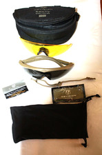 Genuine British Army Issue Revision Sawfly Ballistic Protective Glasses Tan READ