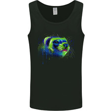 A Ferret Watercolour Mens Vest