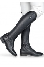 Brogini Casperia V2 Long Zip Up Leather Horse Riding Boots two rubber spur st...