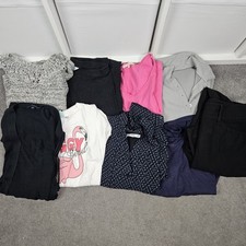 Clothes Bundle Size 12 M&S Mango Next Dress Top Trousers Jumper Womens 9 Items