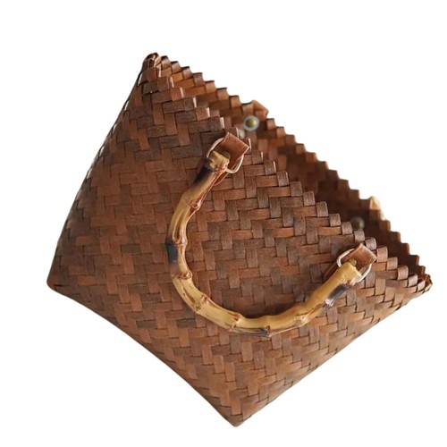 Straw bag fashion tote - straw,