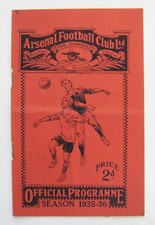 ARSENAL v SUNDERLAND 1935/1936