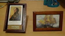 HMS Victory Reclaimed Oak - Nelson Trafalgar -Oak Piece in box + Playing Cards