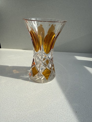 Vintage bohemian amber - bohemian, cut