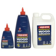 Exterior Wood Adhesive Glue | Evo Stik Weatherproof Strong Clear Fast Set Bond