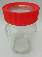 Kilner Ravenhead Glass Preserving Pickling Jar Orange Top Plastic Lid 1 Litre