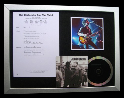STEREOPHONICS+SIGNED+FRAMED+BA