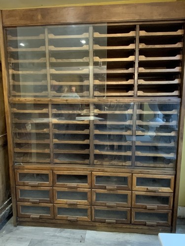 Oak and mahogony haberdashery - and,